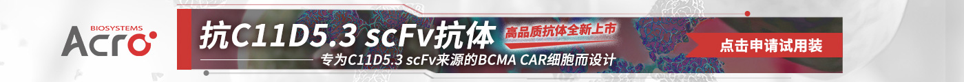 抗BCMA C11D5.3 scFv抗体试用装申请表单