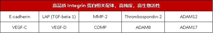 点击列表查看Integrin配体产品