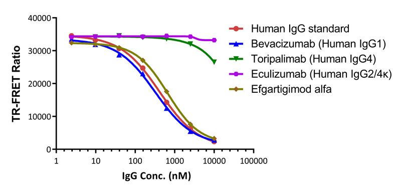 Human FcγRIIIA/CD16a (V176)结合检测试剂盒(TR-FRET)